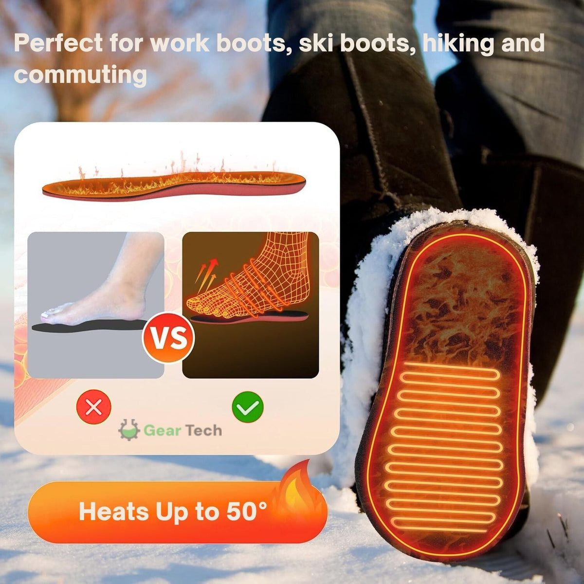 Thermal Shoe Insoles UK – Heat Retaining Foot Pads