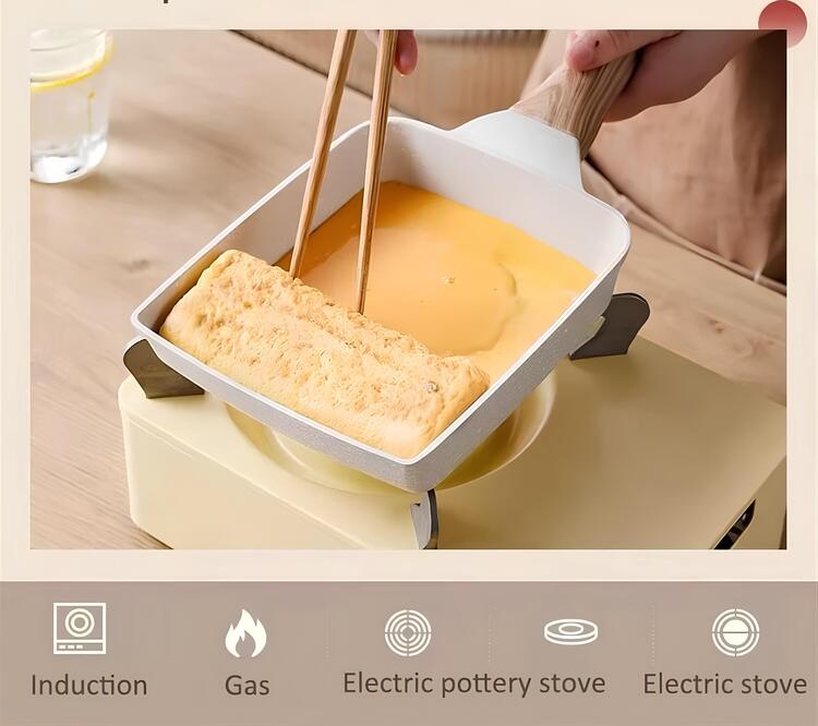 Patelnia do omletów tamagoyaki — powłoka nieprzywierająca