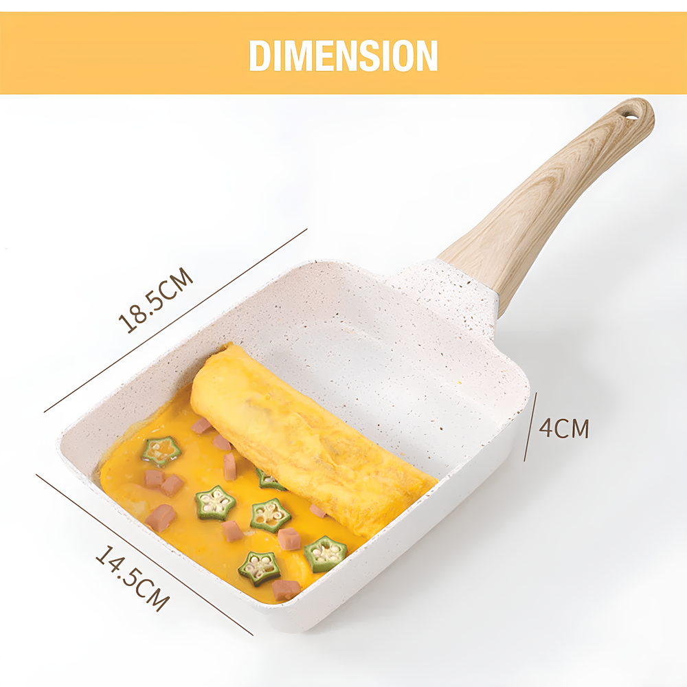 Patelnia do omletów tamagoyaki — powłoka nieprzywierająca