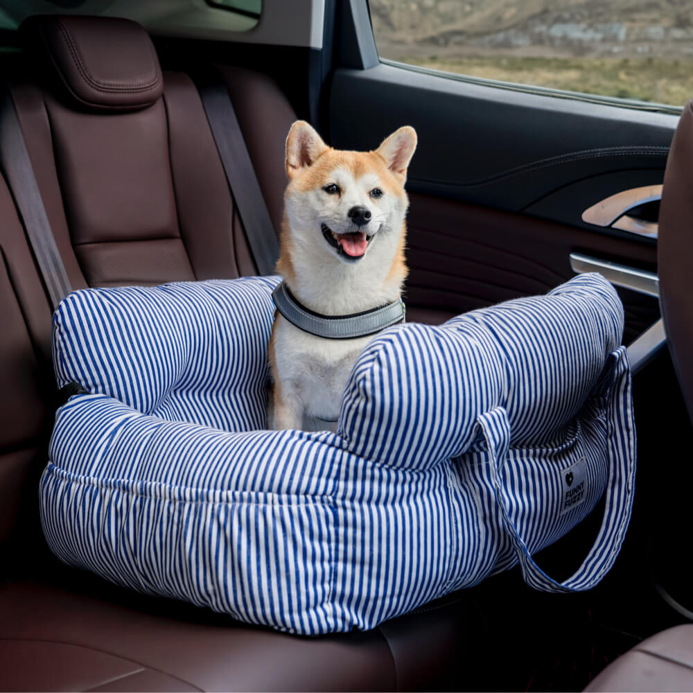 Seggiolino rialzato per animali Seter per viaggi in auto — Cinghie di sicurezza regolabili