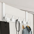 Perchero de almacenamiento Quick Hang con 5 ganchos para colocar sobre la puerta