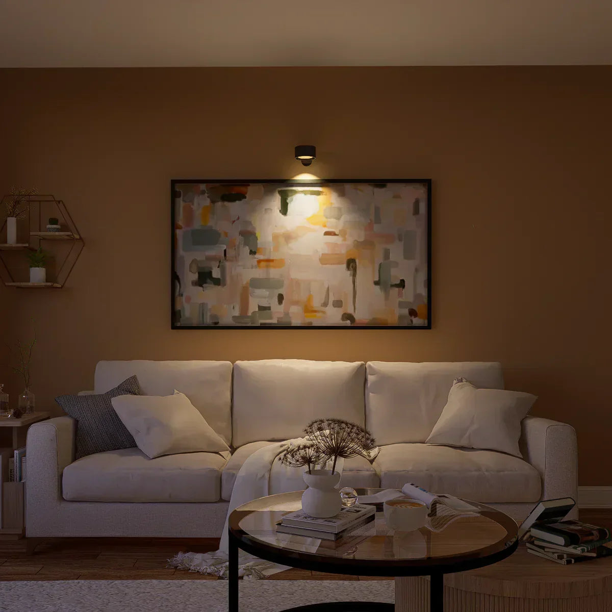 Nástěnná lampa Spotlight Thread - dobíjecí, stmívatelná, otočná o 360°