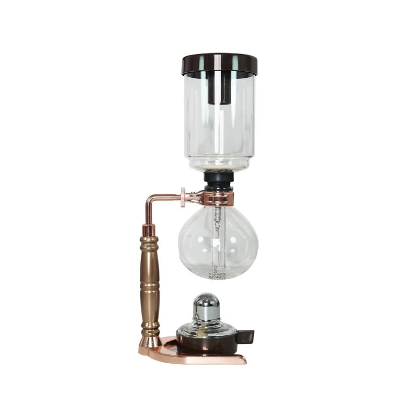 Siphon Coffee Brewer Set — 3 or 5 Cup Capacity, Barista Accessory Kit, Elegant Design