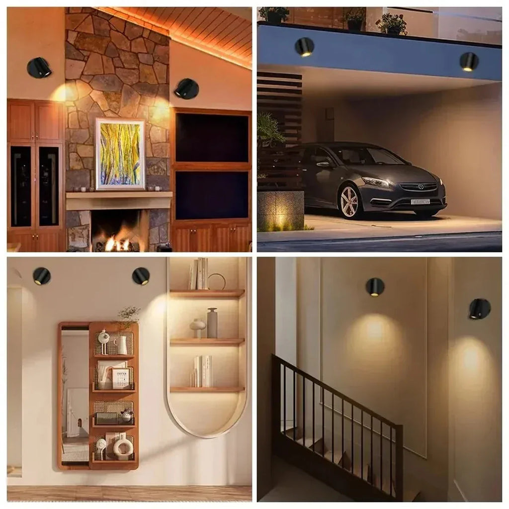 Spot LED wireless reîncărcabil pentru perete — Suport magnetic