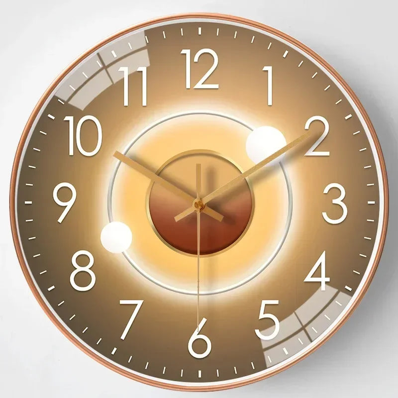 Nástěnné digitální hodiny Silenttime — klasický rám, tichý chod