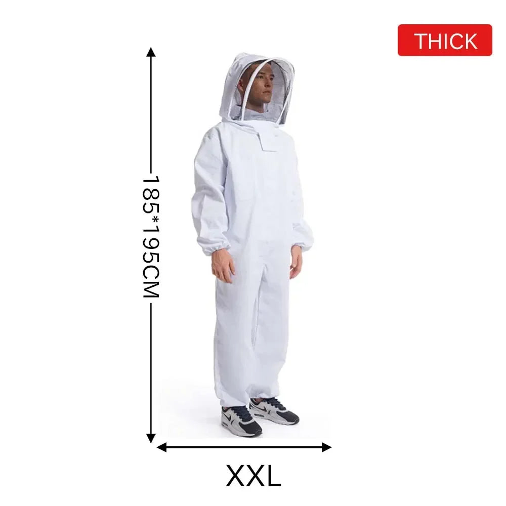 Professional Full-Body Beekeeping Suit — Integrated Veil, Unisex Kids Fit