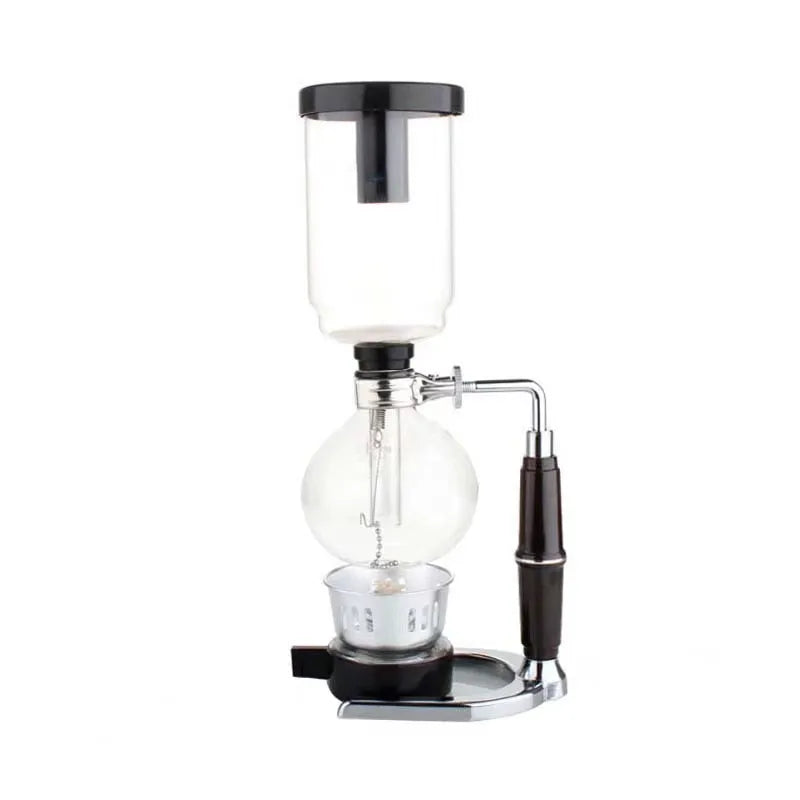 Siphon Coffee Brewer Set — 3 or 5 Cup Capacity, Barista Accessory Kit, Elegant Design