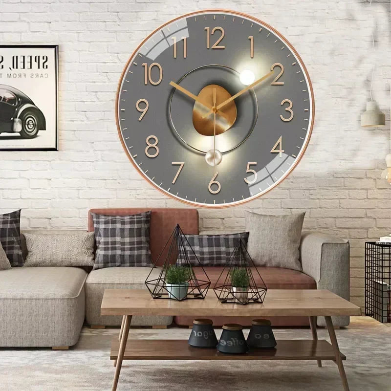 Nástěnné digitální hodiny Silenttime — klasický rám, tichý chod