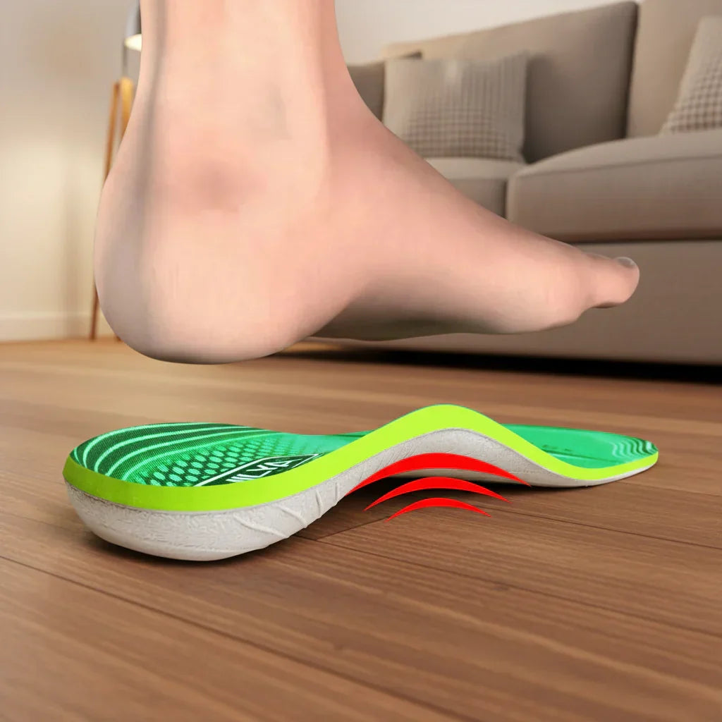 Inlägg med högt fotvalvsstöd — Ergonomisk mjuk dämpning
