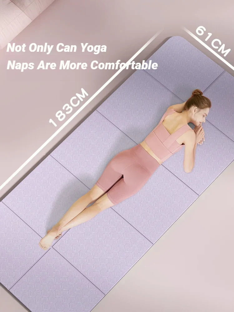 Tappetino YogaMat FlexFold double-face antiscivolo — TPE pieghevole, leggero ed ecologico