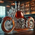 Harley motorkerékpár formájú whiskey-kancsó – klasszikus sziluettű italosüveg-dísz
