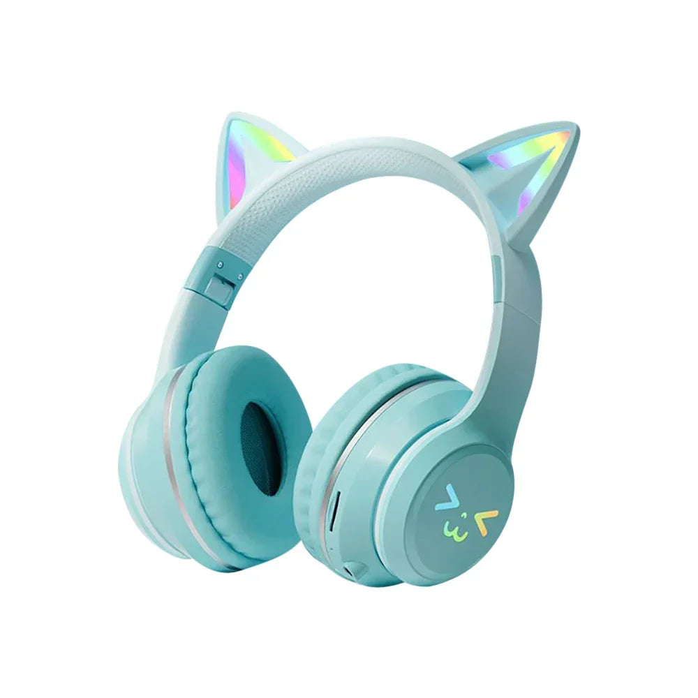 Foldable RGB Bluetooth Headphones — Wireless Connectivity