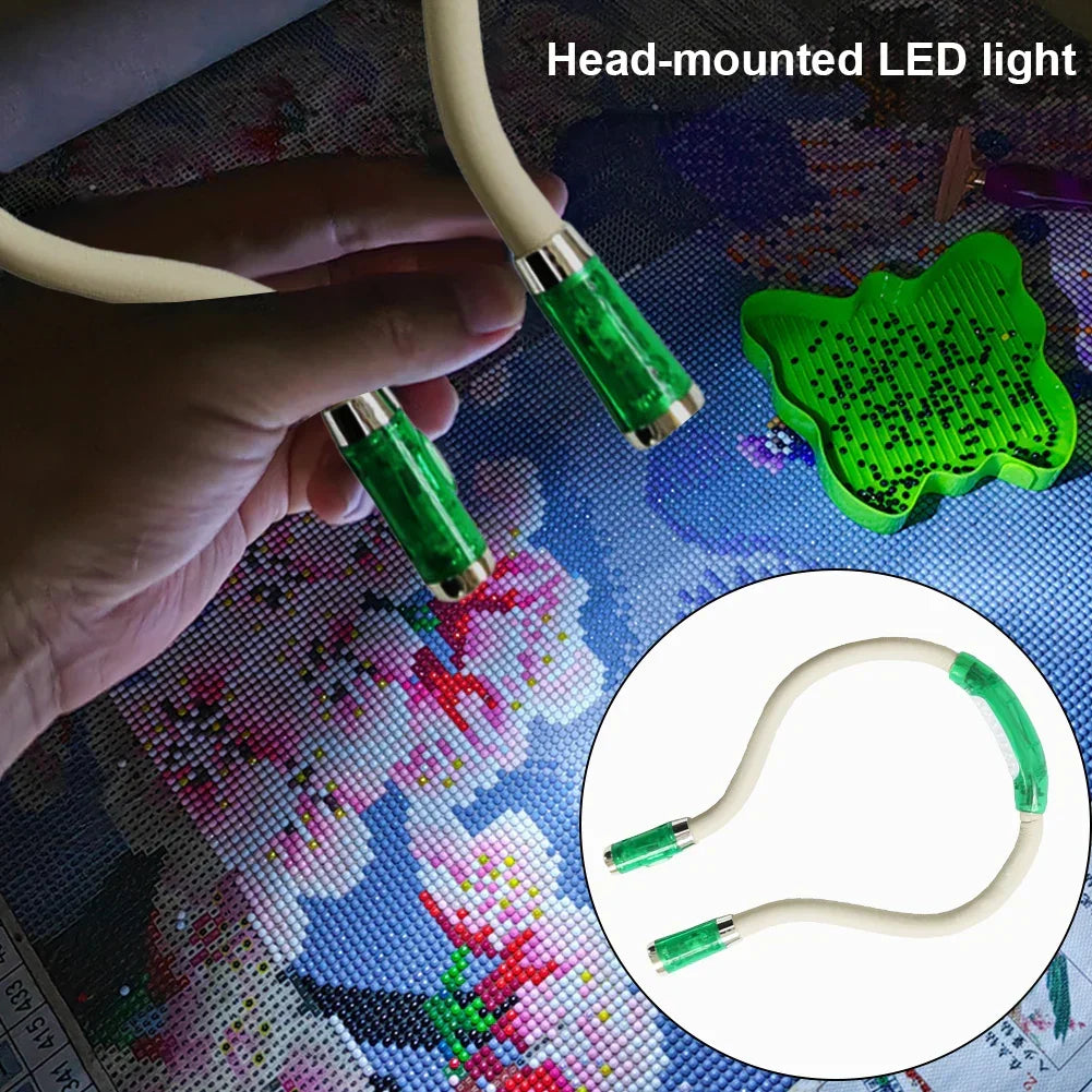Lâmpada LED portátil para o pescoço — Design flexível, iluminação mãos-livres