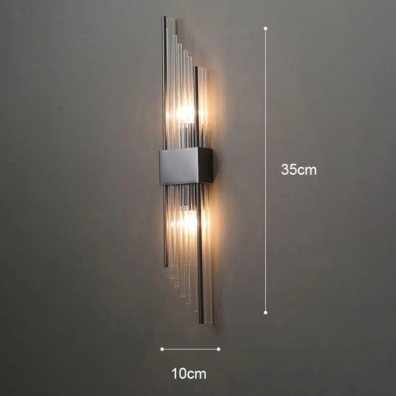 Applique murale LED élégante Garduru — finition or luxueuse, design profilé et galbé
