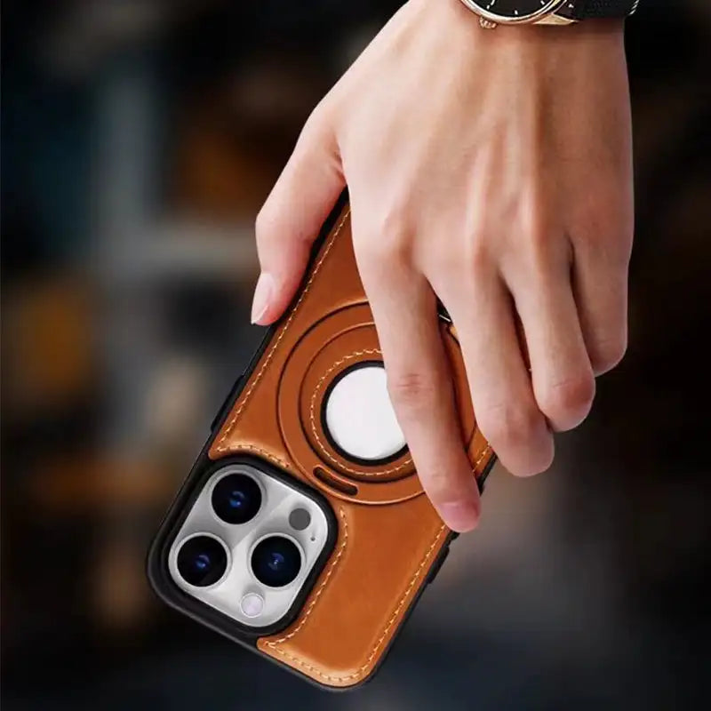 Niewidoczne etui na iPhone'a z magnetycznym uchwytem pierścieniowym