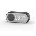 Moderna sveglia digitale con altoparlante Bluetooth, radio FM e specchio LED