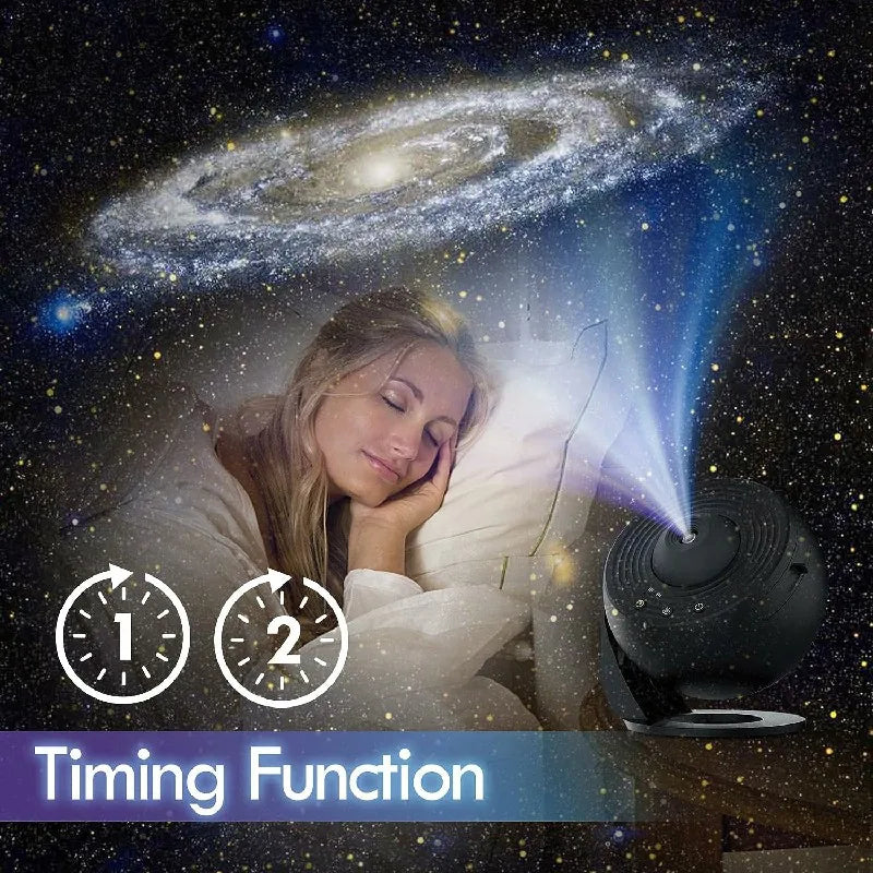 Proiector de planetariu 360° — setări reglabile pentru luminozitate și culoare