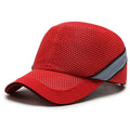 Piros biztonsági bump cap — kemény ABS belső maggal ellátott védősisak