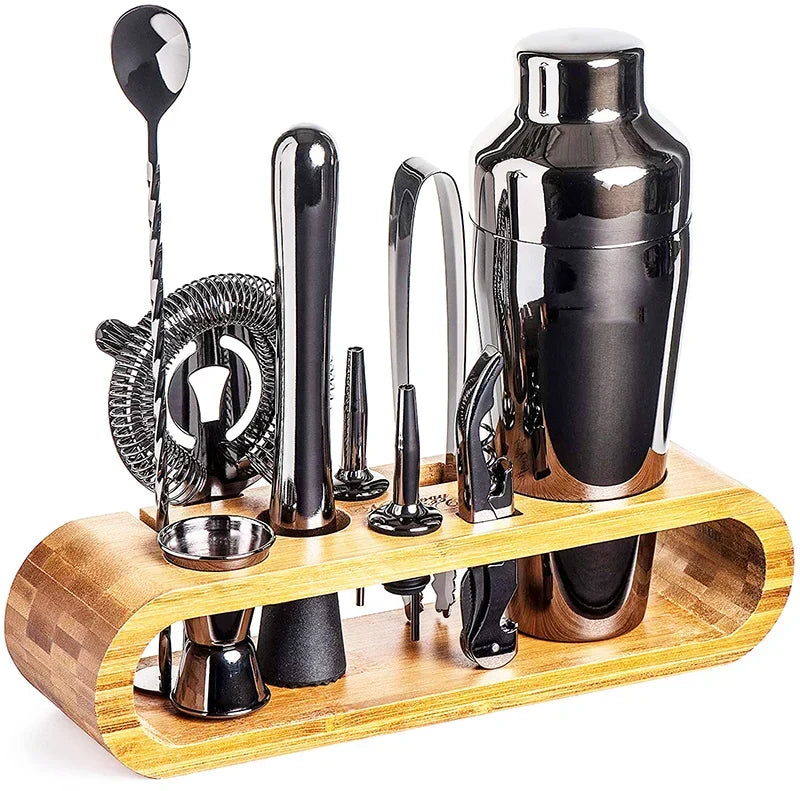 Metalen bartenderset - complete cocktailmixset
