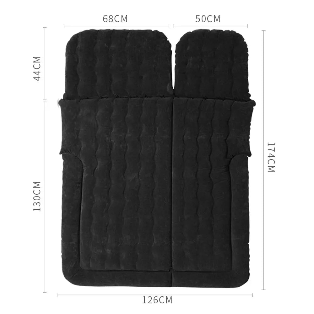 Portable SUV Inflatable Car Bed Mattress Pad – 2 Pillow Kit, Compact Storage Design