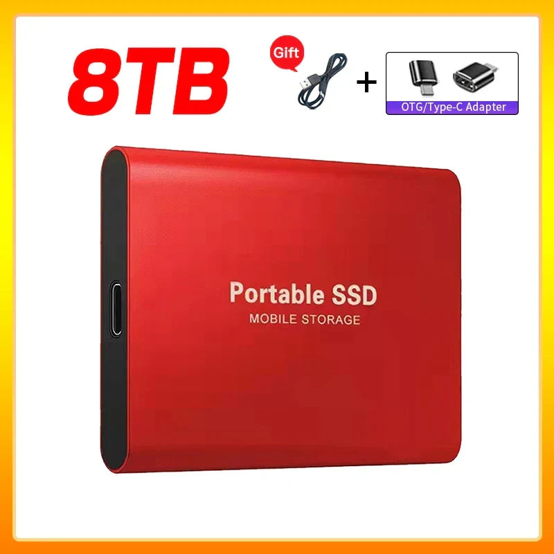 Przenośny zewnętrzny dysk SSD FANHUN T5 — dyski 1TB 2TB USB 3.1