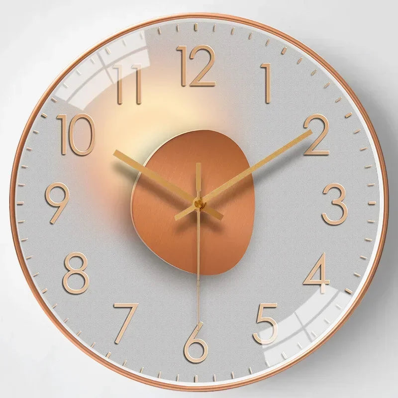 Nástěnné digitální hodiny Silenttime — klasický rám, tichý chod