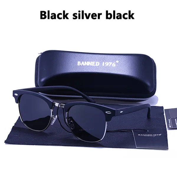 Klassische Retro-Sonnenbrille für alle – HD-polarisierte UV400-Gläser