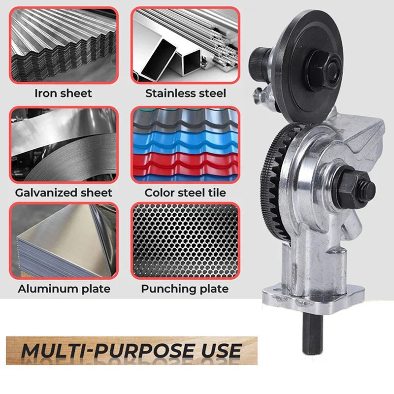 Double-Headed Sheet Metal Cutter — High-Speed Rotor Blades, Sharp Cutting Edge, Fast Cutting Performance
