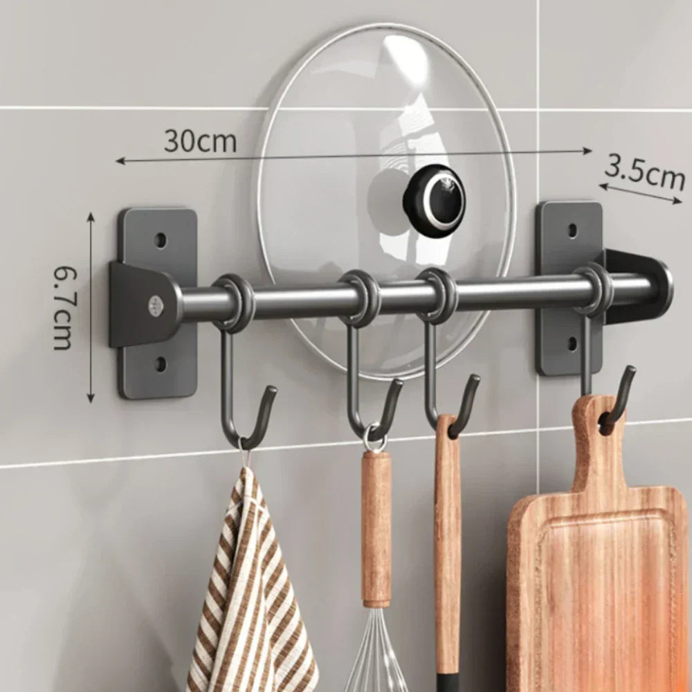 Steely Wall-Mounted Kitchen Corner Rack