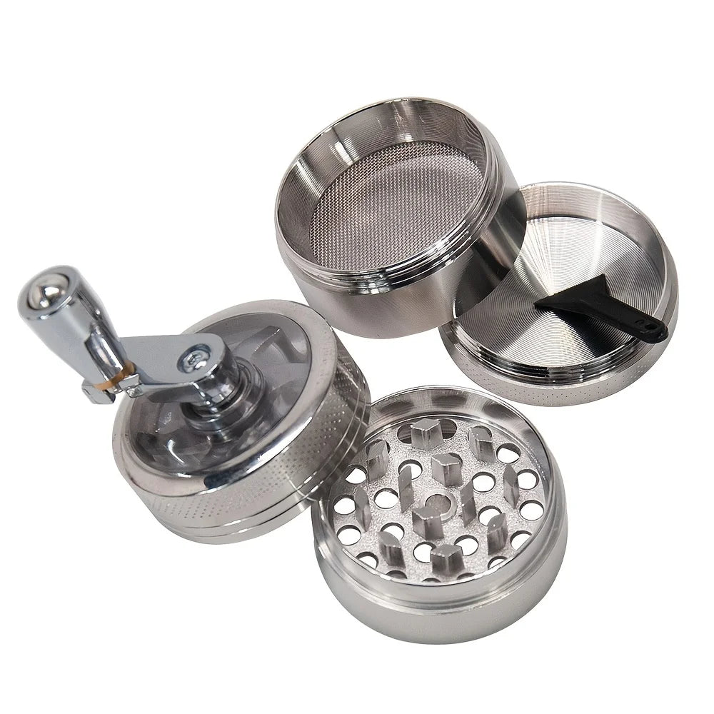 Molinillo manual para frutos secos y especias — molino compacto de manivela para nuez moscada, jengibre, sal gema y granos de pimienta
