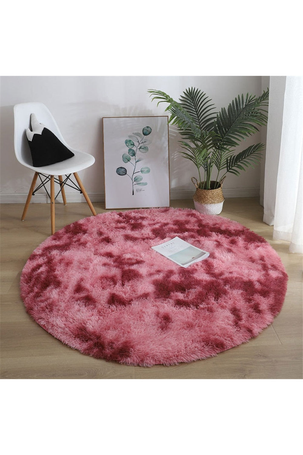 Ultra Soft Round Rug — Fluffy Pile Texture