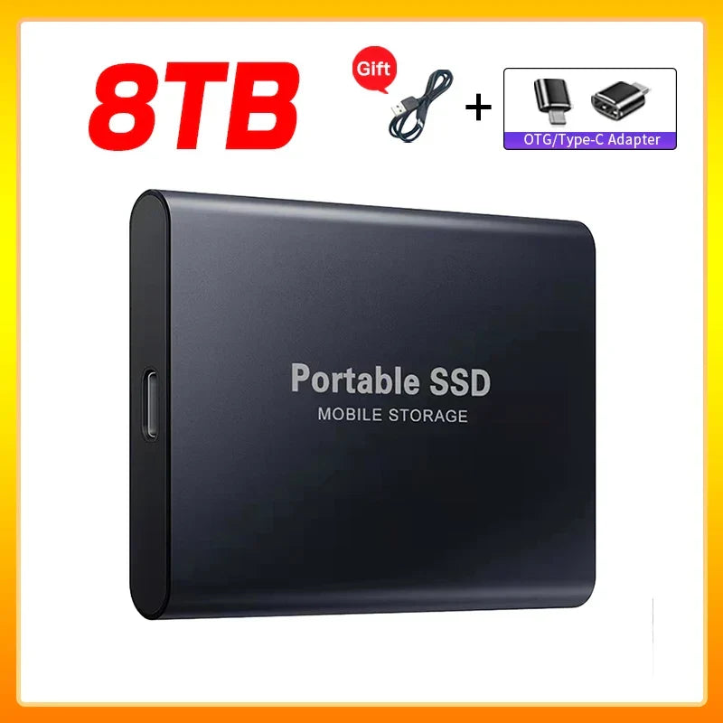 Przenośny zewnętrzny dysk SSD FANHUN T5 — dyski 1TB 2TB USB 3.1