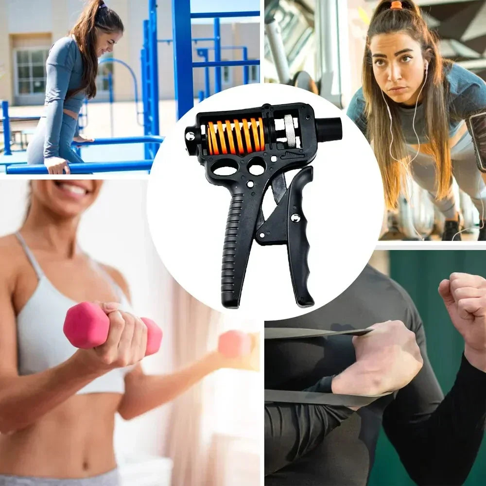 Justerbar håndgrebstræner på 5-165kg lb – Robust R-formet design, fingertræner og håndledstræner