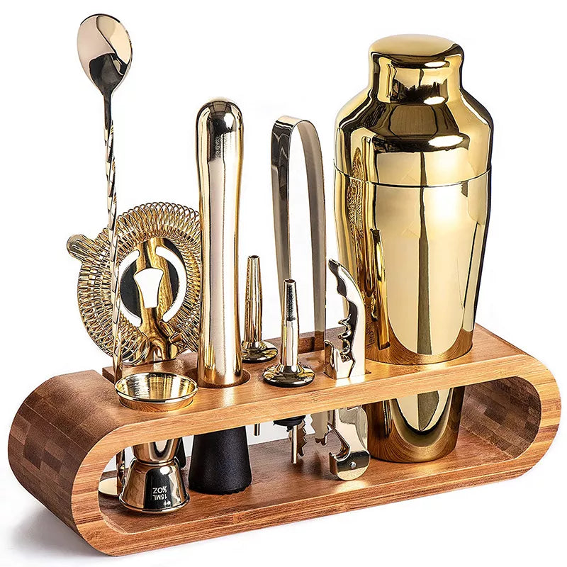 Metalen bartenderset - complete cocktailmixset