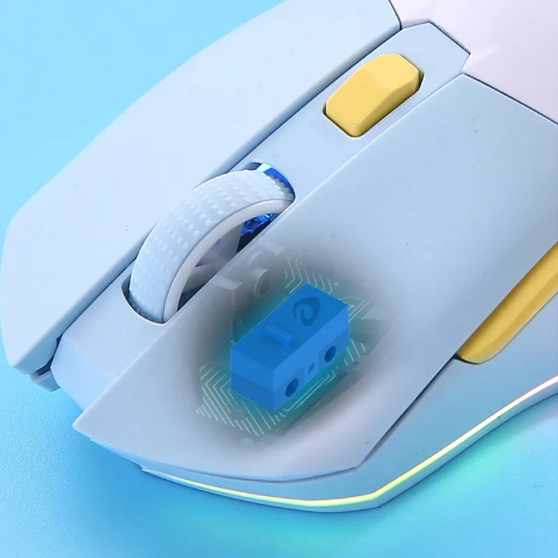 DAREU EM901X Ασύρματο ποντίκι gaming διπλής λειτουργίας με RGB — 10000 DPI, 6 κουμπιά