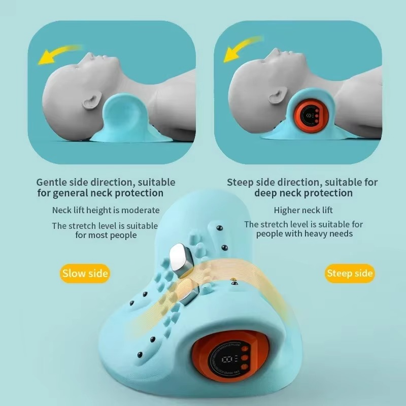 Smart Electric Cervical Massager – Dual Heat and Pulse Therapy for Neck Pain Relief