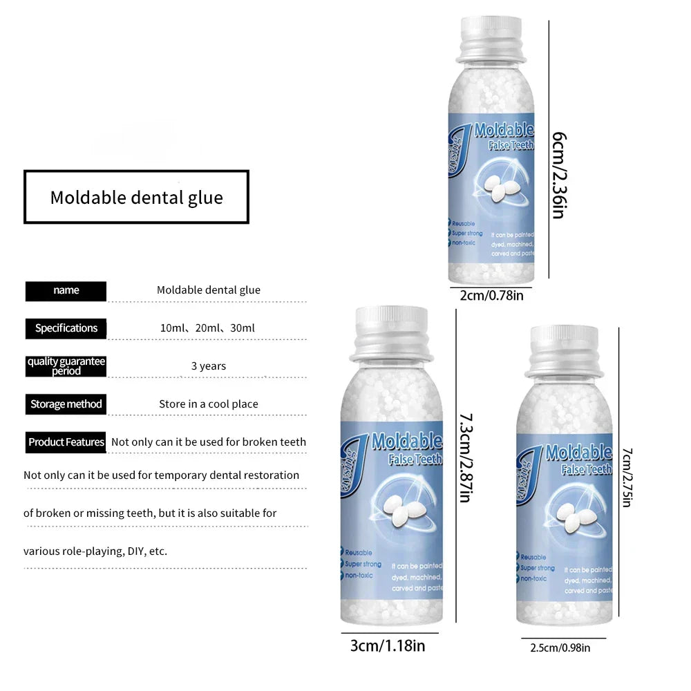 Granuli per la riparazione temporanea dei denti ToothTite — Materiale per otturazioni dentali, 1+1 gratis!