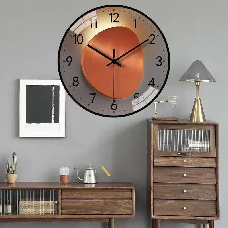 Nástěnné digitální hodiny Silenttime — klasický rám, tichý chod
