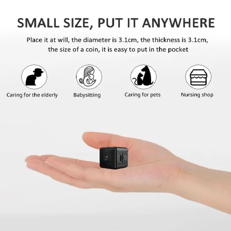 1080P Mini Wireless Security Camera — App Control, Real-Time Alerts