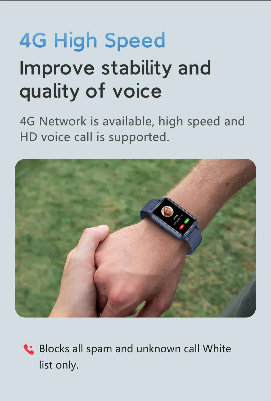 Smart Care Senior Safety Smartwatch – GPS Tracking, Fall Detection