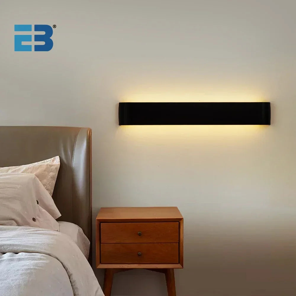 Nowoczesna lampa ścienna LED — elegancki minimalistyczny design, wszechstronne funkcje obsługi