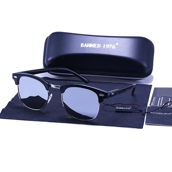 Klassische Retro-Sonnenbrille für alle – HD-polarisierte UV400-Gläser