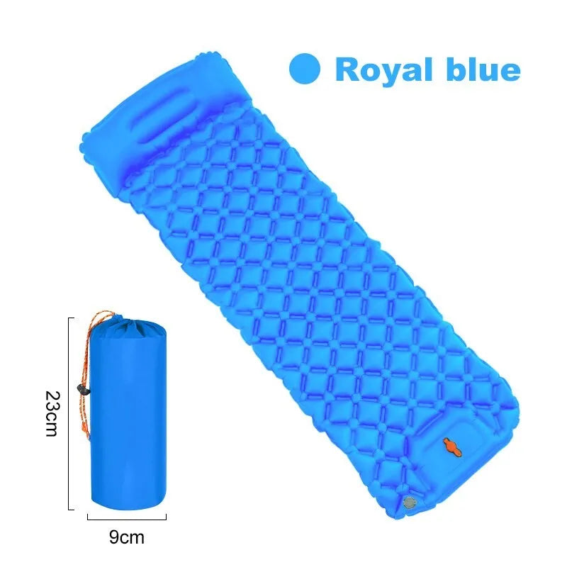 2-Person Self-Inflating Sleeping Pad — Integrated Pillow, Spacious Comfort Surface