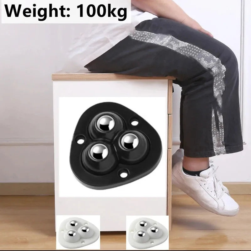 Self-Adhesive Swivel Furniture Casters — Heavy-Duty Rolling Base