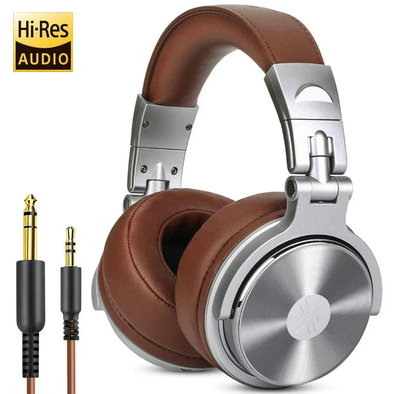 سماعات DJ سلكية للاستوديو Oneodio Pro 50 وPro 30 — إلغاء ضوضاء TWS، صوت ستيريو HiFi، مشغّلات ديناميكية، ميكروفون مدمج في السلك