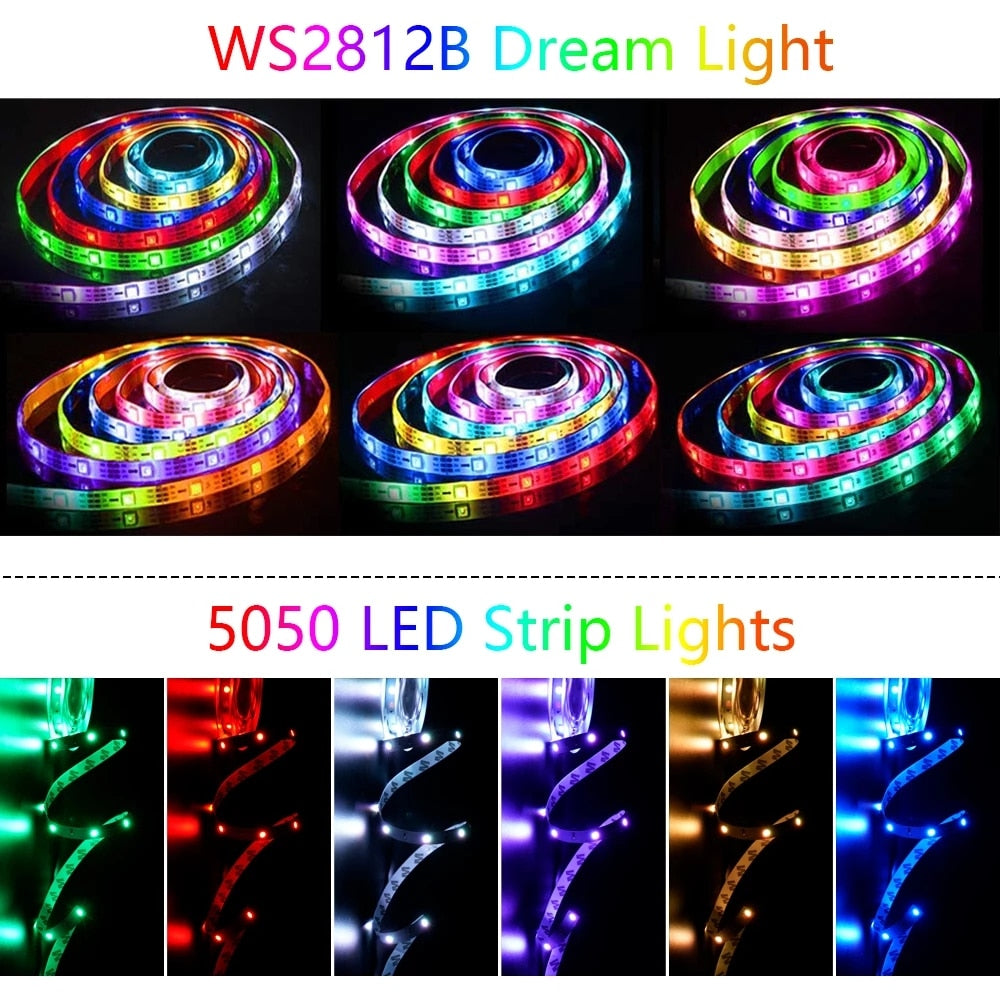 RGB LED pásek 1M-20M — 5V WS2812B