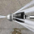 Buse de nettoyage de canalisations en acier inoxydable - Accessoire de pulvérisation haute pression pour drains