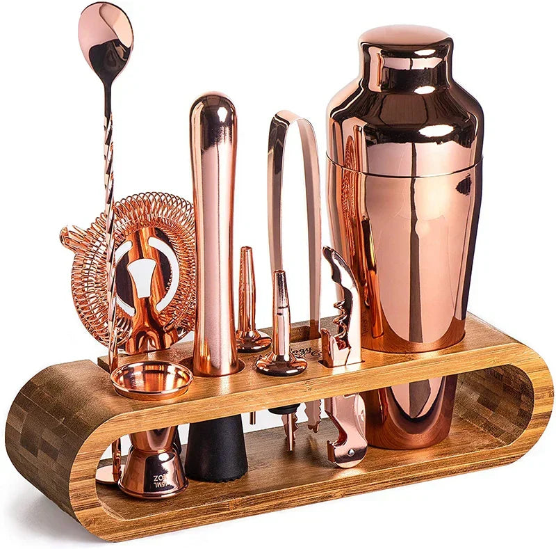 Metalen bartenderset - complete cocktailmixset