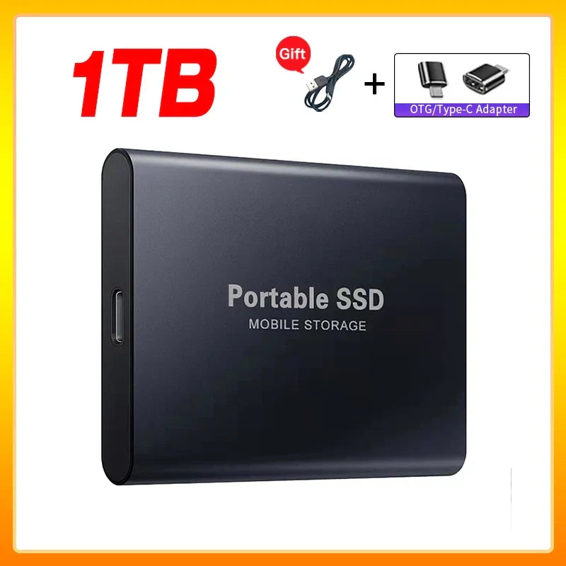 Przenośny zewnętrzny dysk SSD FANHUN T5 — dyski 1TB 2TB USB 3.1