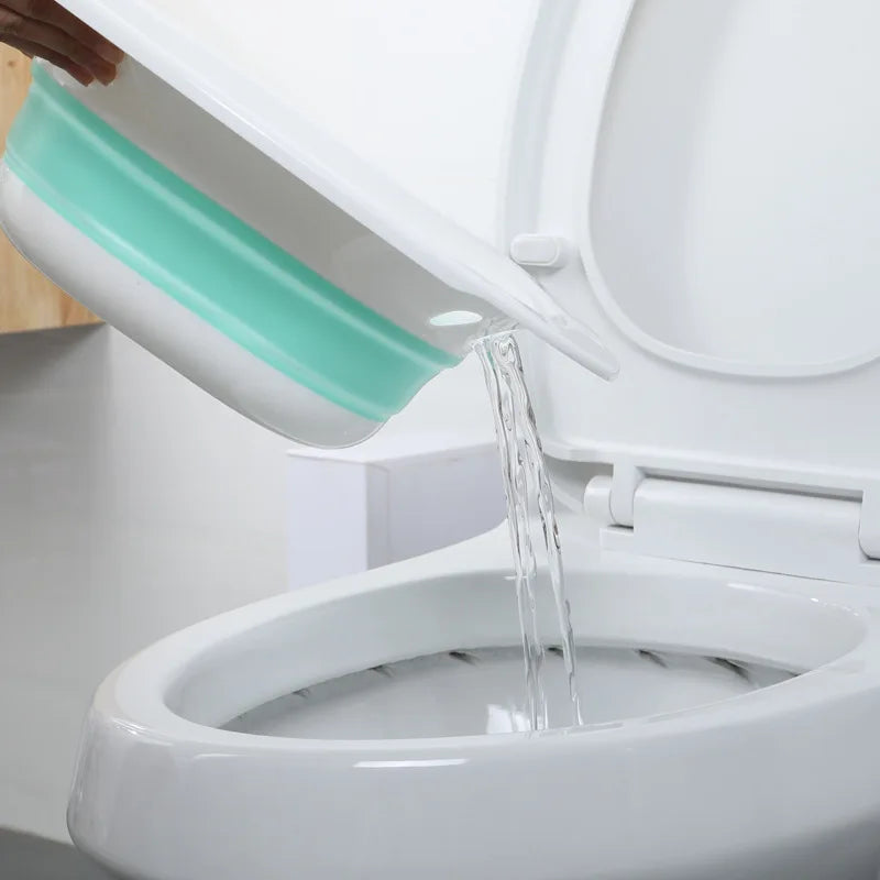 Baño de asiento plegable colgante — recipiente de gran capacidad para el cuidado de las hemorroides
